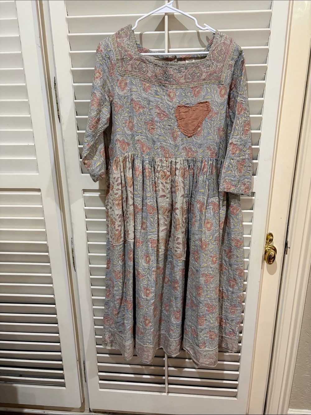 Magnolia Pearl pastel floral dress.in blue, pink, cream. OSFA